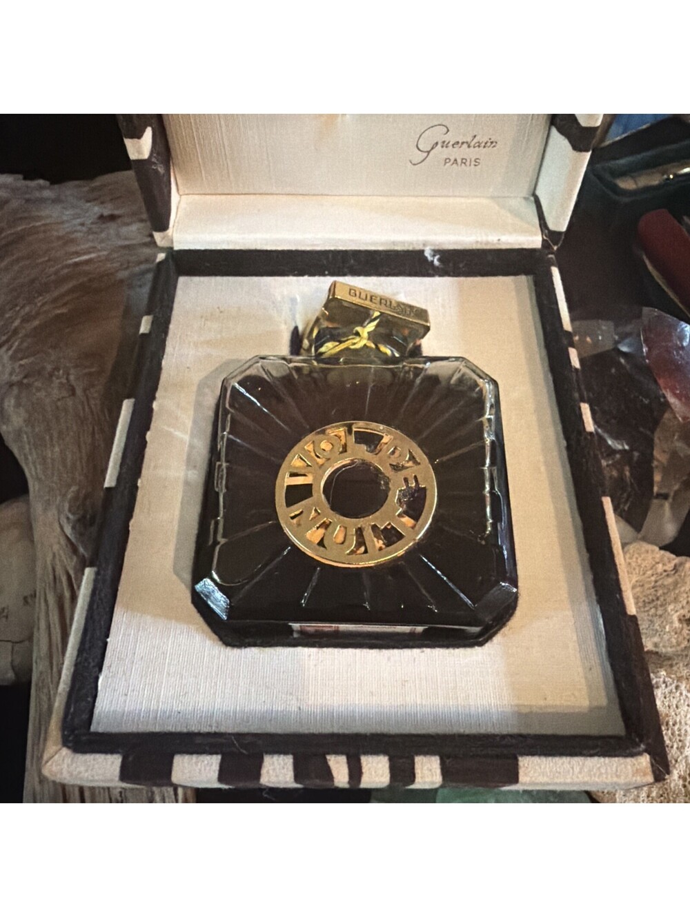 80% FullC.1937 French Guerlain Vol De Nuit Parfum Perfume 3Fl Oz w. Box Veryrare